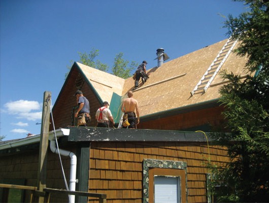 Image de la toiture avant les travaux de pose toiture métallique